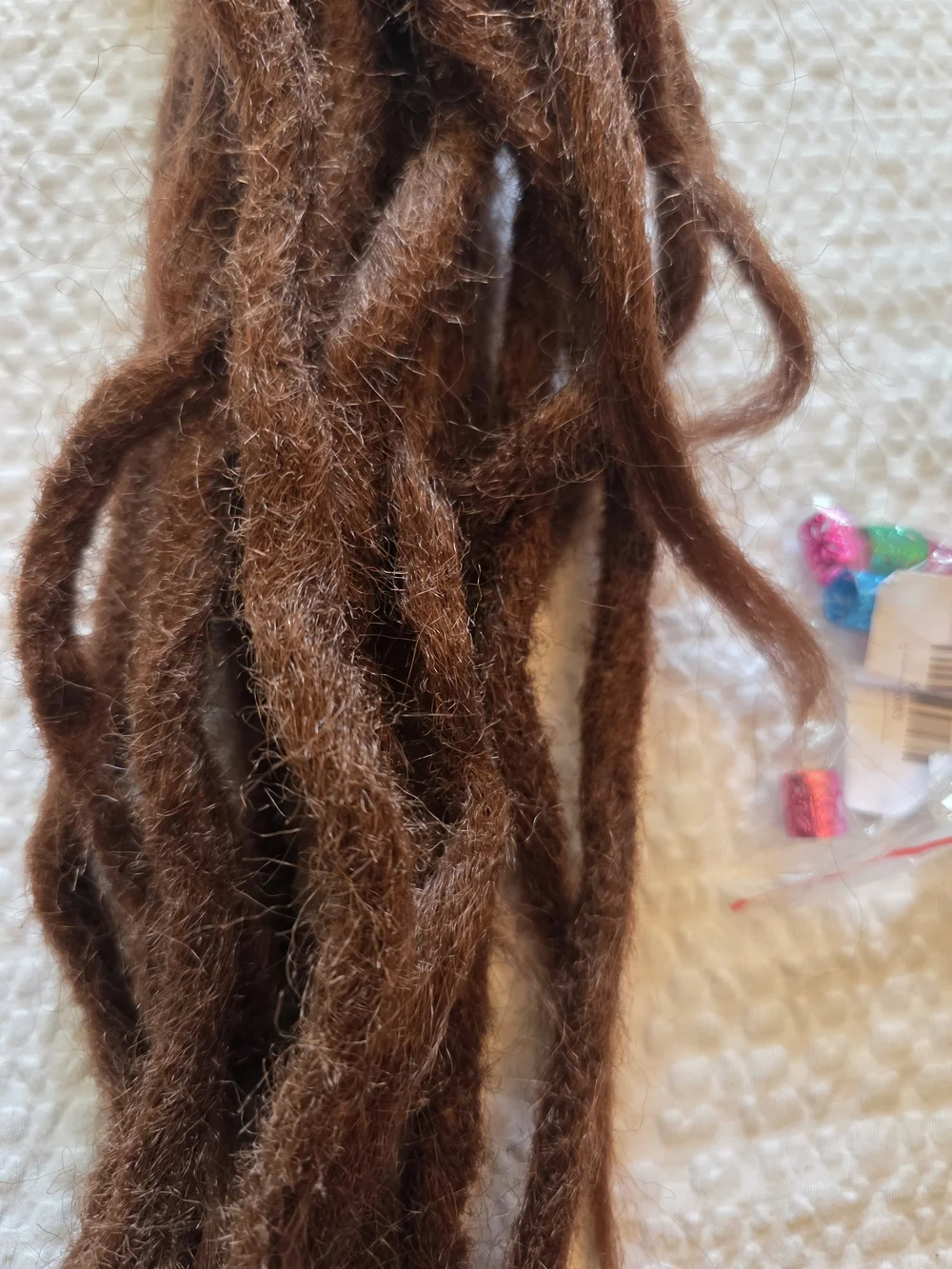Brown Hair  Dreads New With Accesories